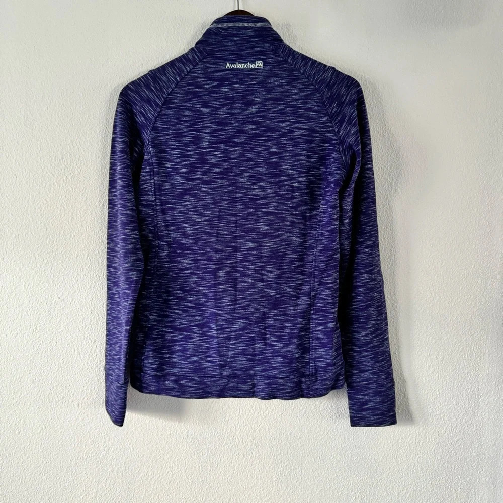 Avalanche Loma Snap Pullover Sweater Small Purple Aster Bay Quarter Snap Cozy - Picture 14 of 15